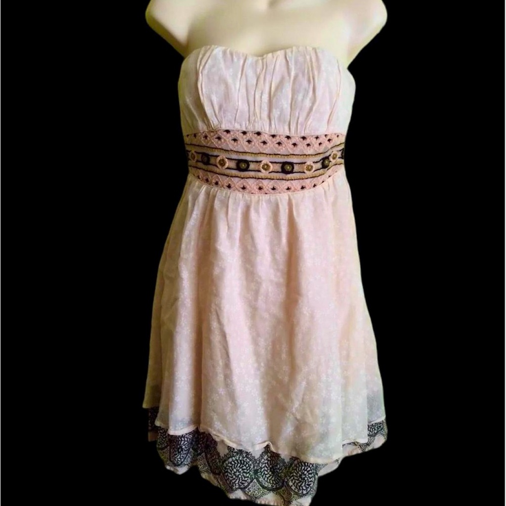 Free People Anthropology Strapless Dress